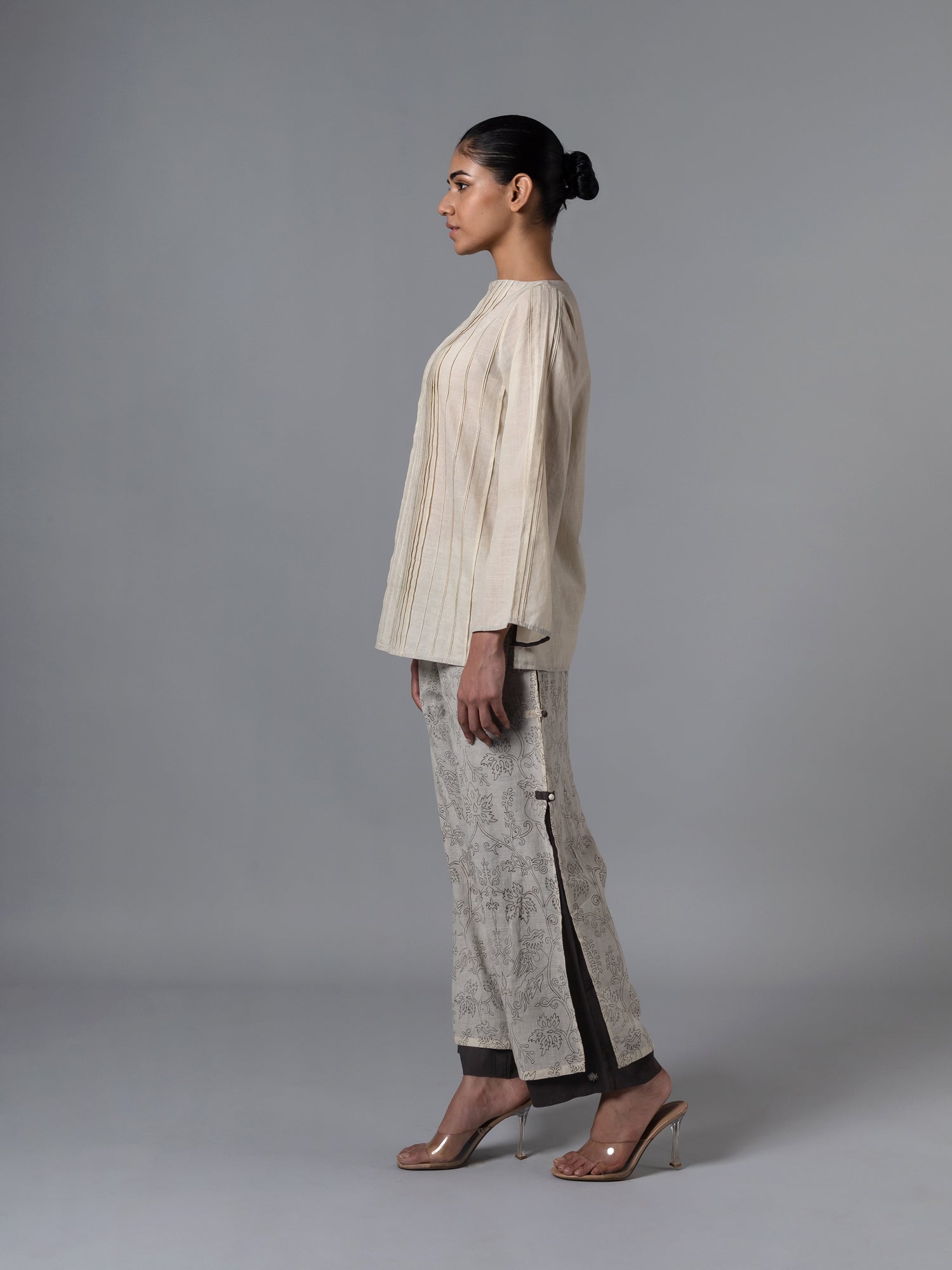 Norbu Natural Short Kurta - CiceroniTopsShades of India