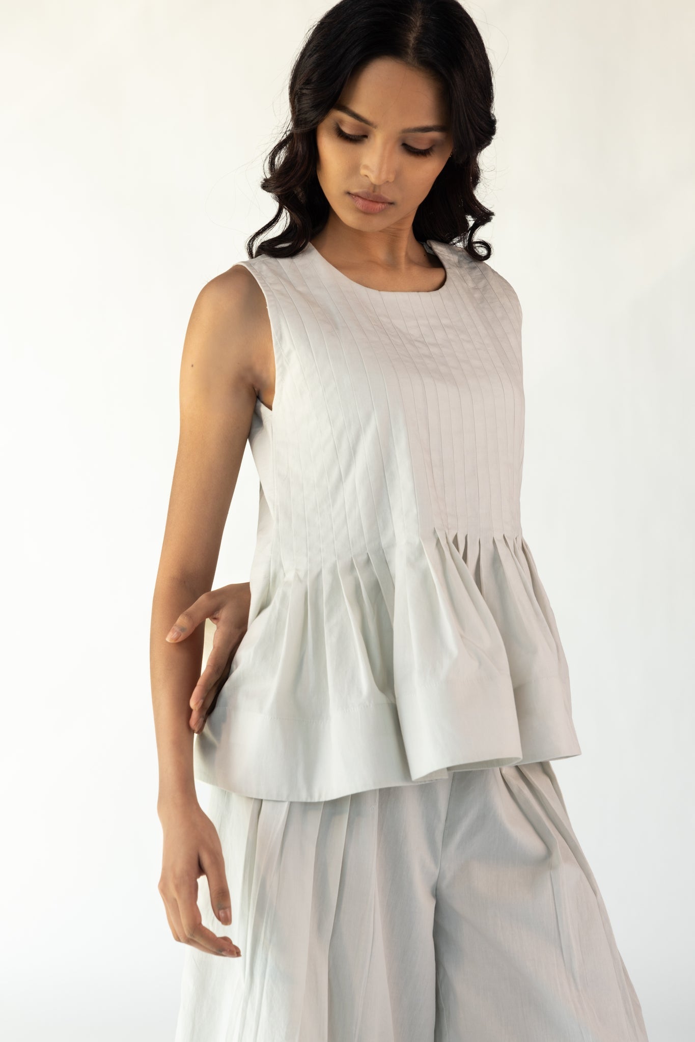 Nordic Ecru Peplum Top - CiceroniTopsOtouto