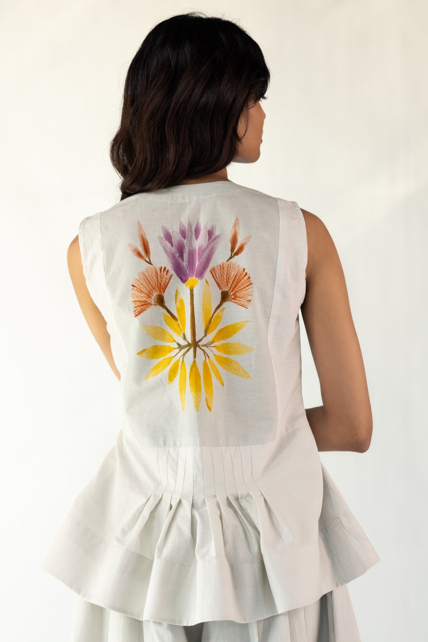 Nordic Ecru Peplum Top - CiceroniTopsOtouto