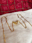 Nose - Double Ear Drop Sculptural Chain - CiceroniMask/Specs ChainBy Nirjari