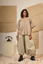 Notch Collar Top with Harem Pants - CiceroniCo - ord SetPrathaa