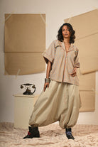 Notch Collar Top with Harem Pants - CiceroniCo - ord SetPrathaa