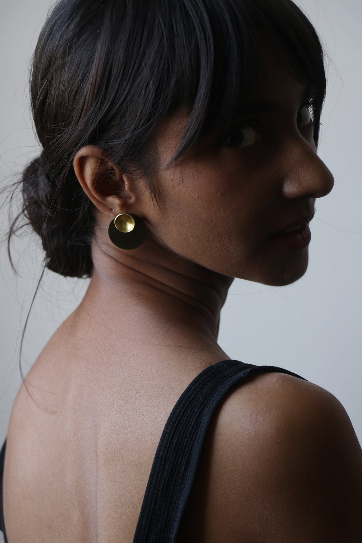 Nova - Circle Drop Earring - Black - CiceroniEarringsLukka Chuppi