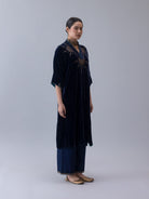 Nyin Indigo Kaftan - CiceroniKaftanShades of India