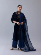 Nyin Indigo Kaftan - CiceroniKaftanShades of India