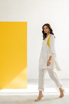 Off White Co-ord Set - CiceroniKurta Set, Festive WearTussah