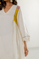 Off White Co-ord Set - CiceroniKurta Set, Festive WearTussah