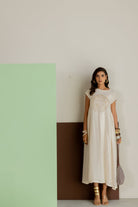 Off-white Dress - CiceroniDressesTussah
