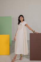 Off-white Dress - CiceroniDressesTussah