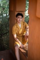 Okinawa Safari Shirt - Mustard - CiceroniShirtsThe Terra Tribe