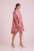 Old Rose Mimi - Framed Shirt Dress - CiceroniDressesMadder Much
