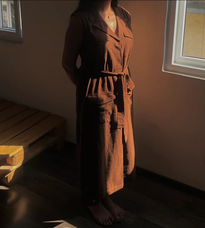 Old Trench Dress - CiceroniDressesKaro