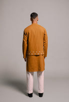 Olive Co - Linen Men's Nehru Jacket - CiceroniJacketsSaphed