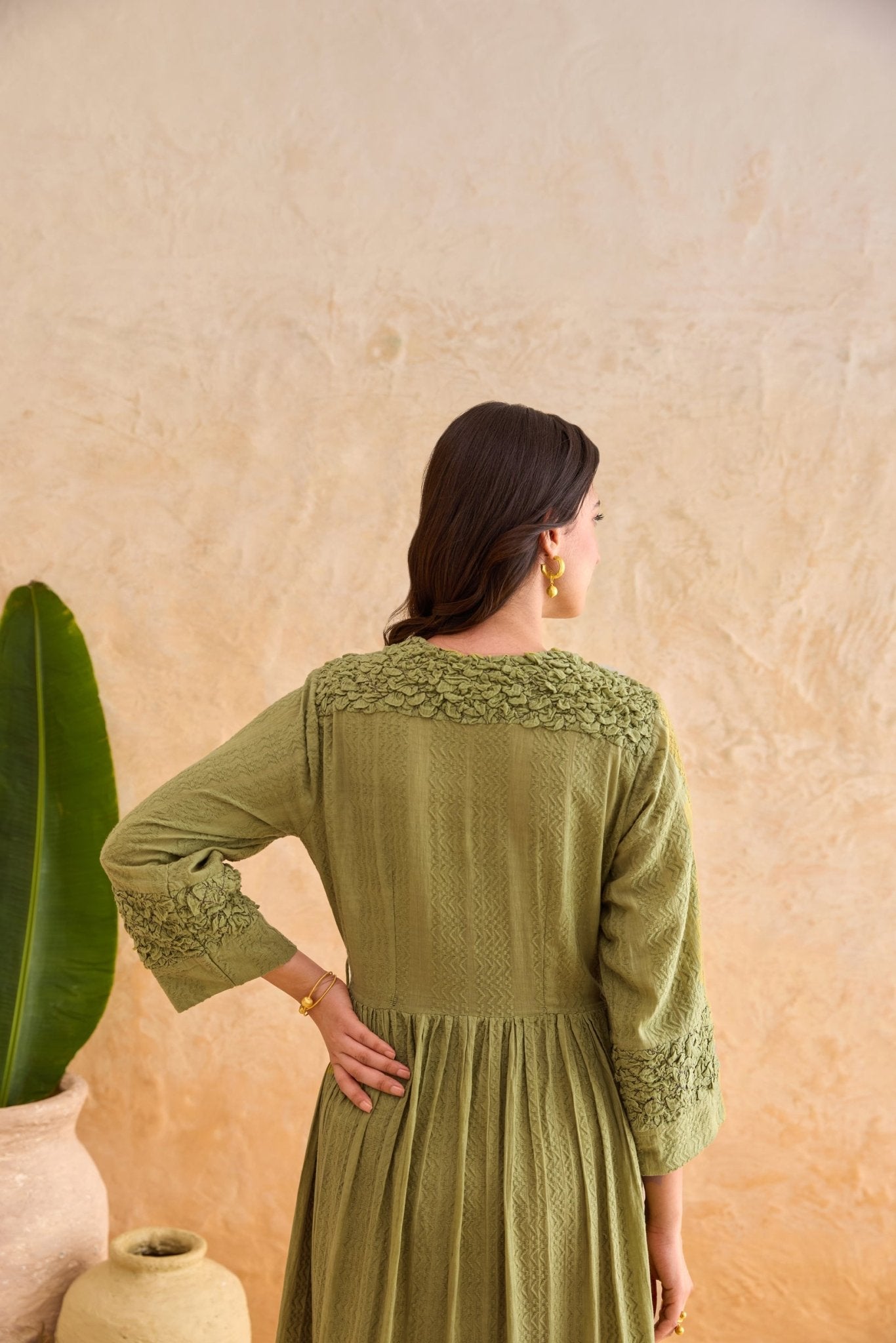 Olive Fern Dress - CiceroniDressesTaro