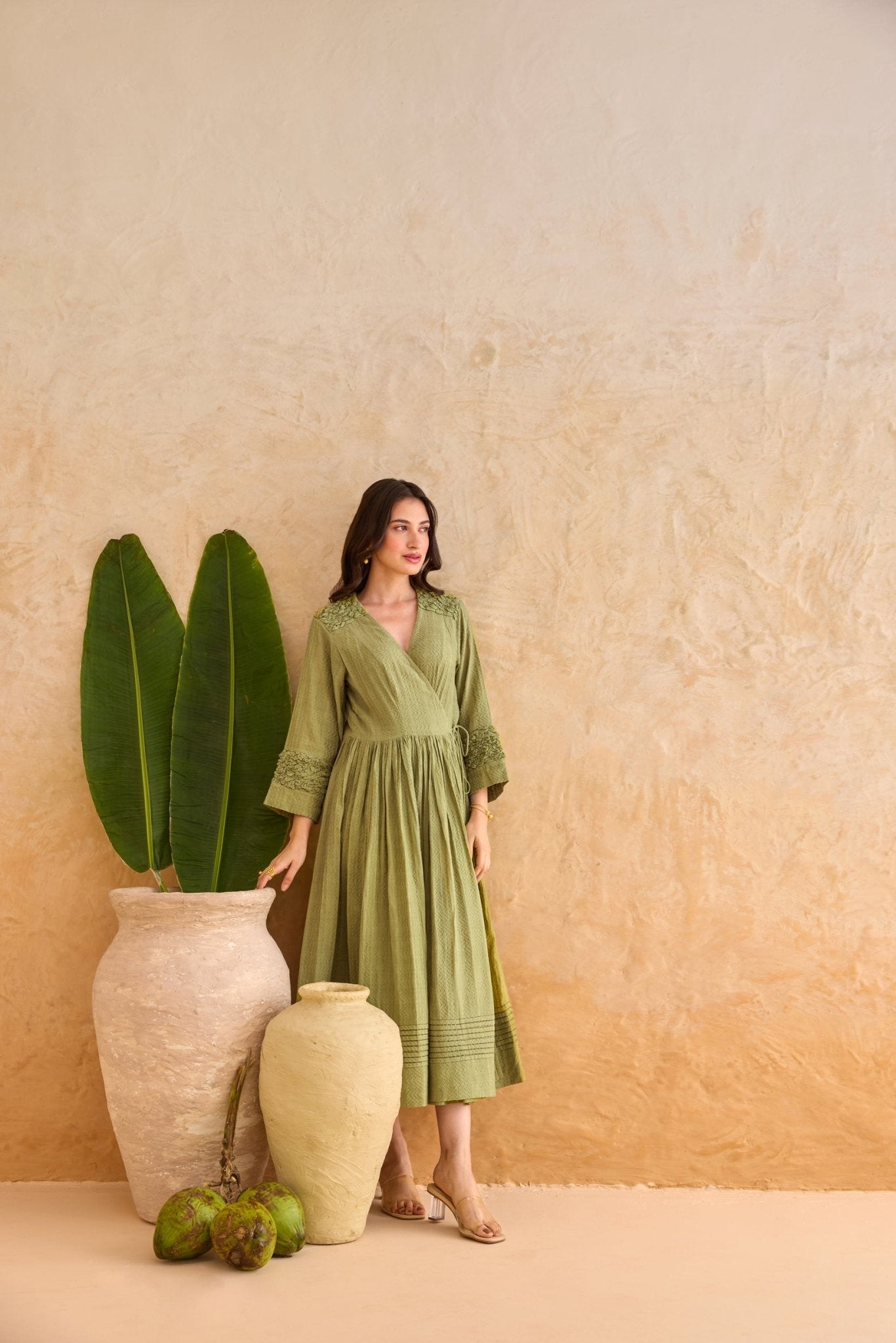 Olive Fern Dress - CiceroniDressesTaro