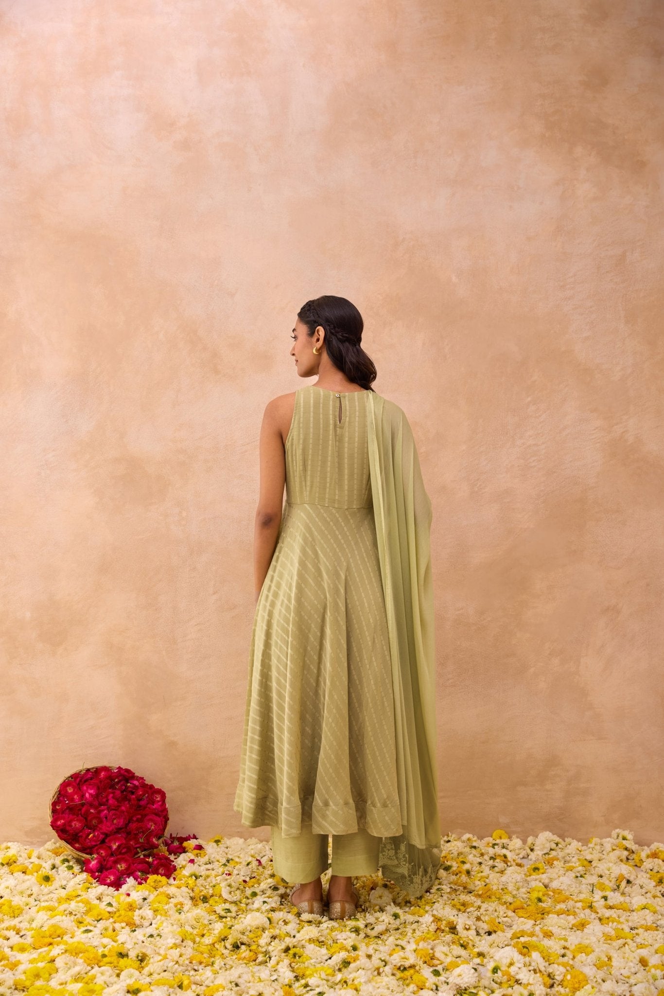 Olive Mist Kurta Set - CiceroniKurta Set, Everyday WearTaro