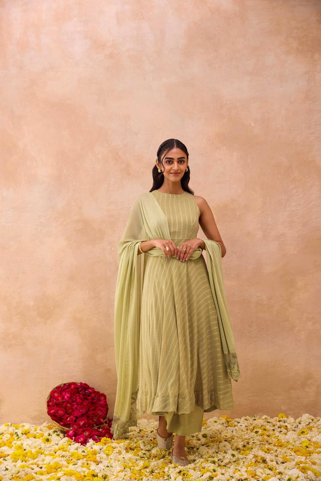 Olive Mist Kurta Set - CiceroniKurta Set, Everyday WearTaro