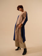 Onyx Tunic in Blue and Grey - CiceroniKurta, Festive WearStoique