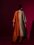 Onyx Tunic in Rust Orange - CiceroniKurta, Festive WearStoique