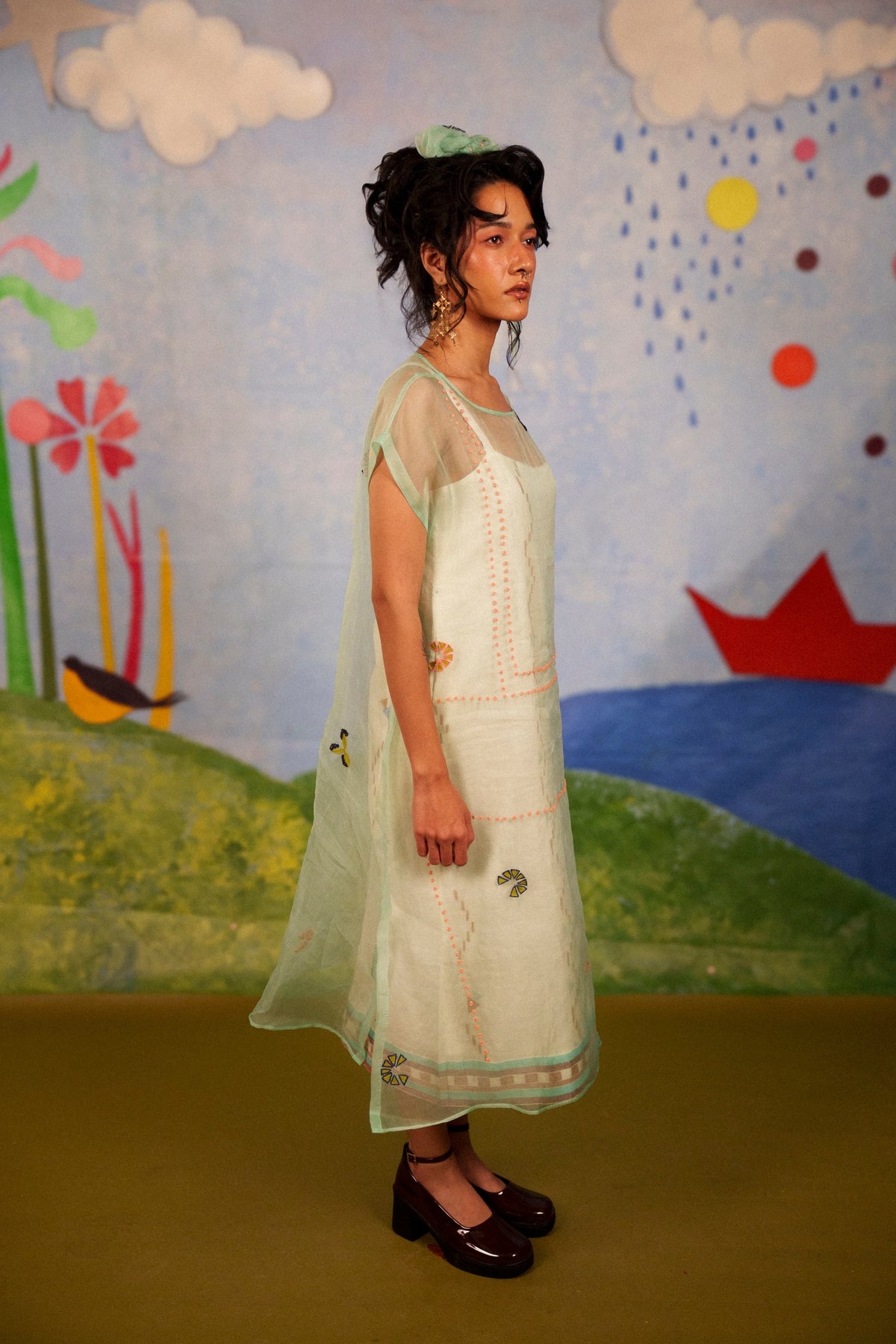 Opalite Overdress with Spaghetti Dress - CiceroniDressesBhomra