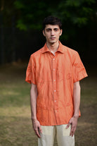 Orange Embroidered Shirt - CiceroniMen ShirtsRAAS Life