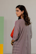 Orange Habutai Silk Kaftan Set - CiceroniKurta Set, Festive WearTussah