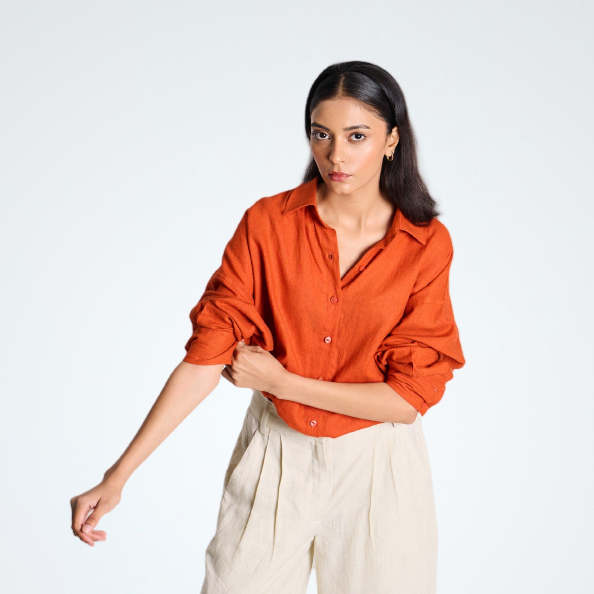 Orange Rust Shirt - CiceroniWomen ShirtsSelfish Clarity