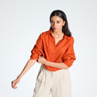 Orange Rust Shirt - CiceroniWomen ShirtsSelfish Clarity