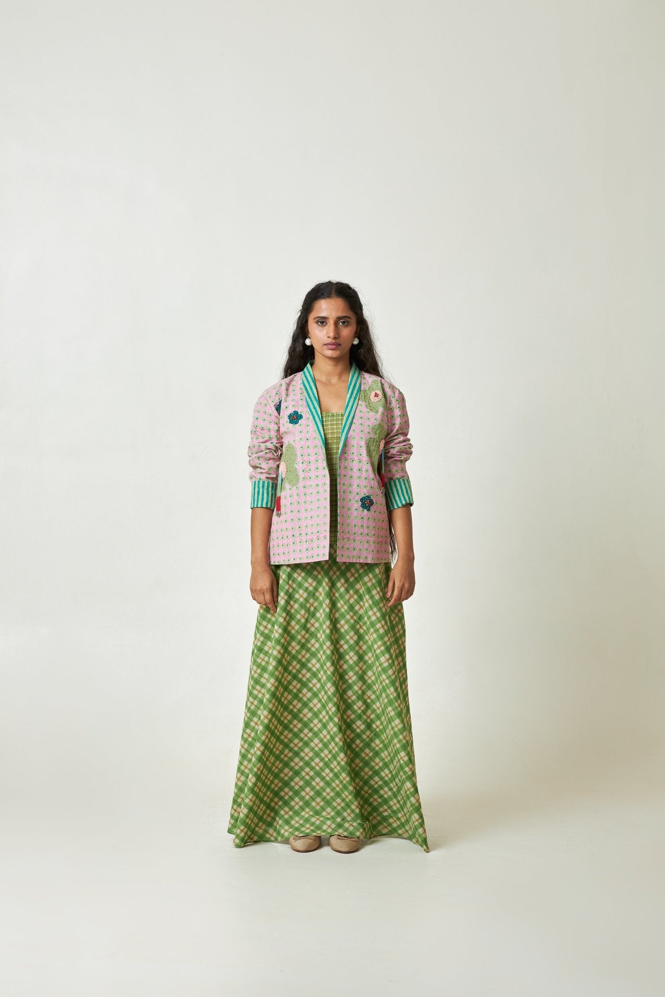 Orchard Muse Block Printed Jacket - CiceroniJacketPants and Pajamas