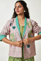 Orchard Muse Block Printed Jacket - CiceroniJacketPants and Pajamas