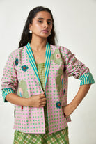 Orchard Muse Block Printed Jacket - CiceroniJacketPants and Pajamas