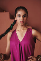 Orchid Co - Linen Flared Dress - CiceroniDressesSaphed