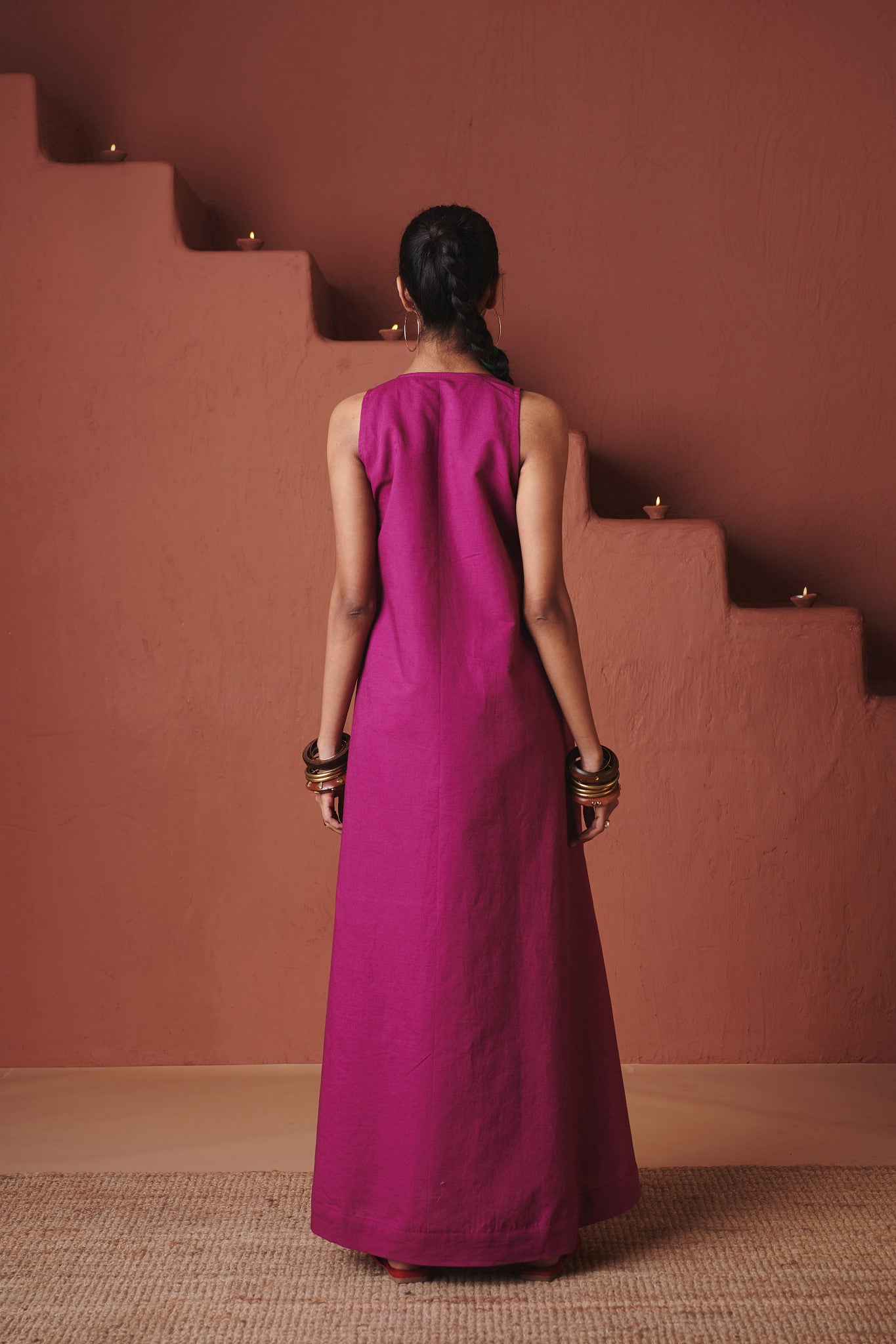 Orchid Co - Linen Flared Dress - CiceroniDressesSaphed