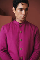 Orchid Co - Linen Men's Long Jacket - CiceroniJacketsSaphed