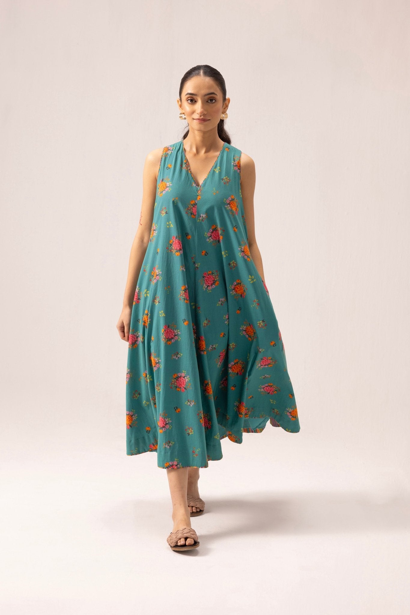 Orchid Dress - Green - CiceroniDressesLabel Shreya Sharma