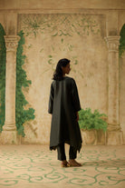 Orchid Kurta Set - Charcoal Grey - CiceroniKurta Set, Festive WearKhyati Rughani