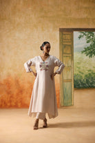 Orchid Kurta Set - Light Grey - CiceroniKurta Set, Festive WearKhyati Rughani