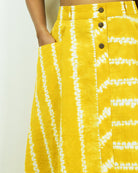 Organic Tie and Dye Yellow Skirt - CiceroniSkirtsSonica Sarna