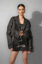 Organza Cropped Trench - CiceroniTrenchPriyanca Khanna