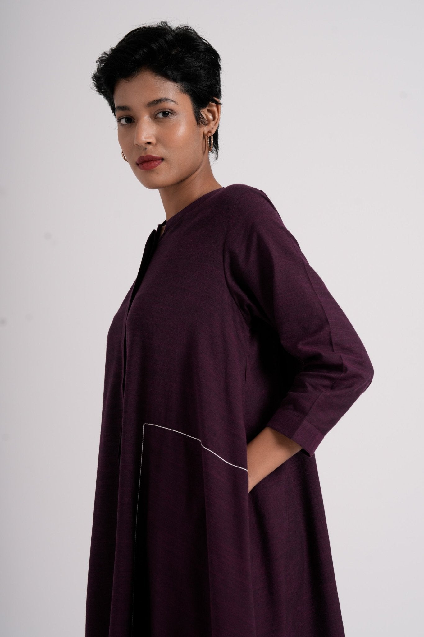 Oriental dress - Dark Purple - CiceroniDressesThe Kaatn Trail