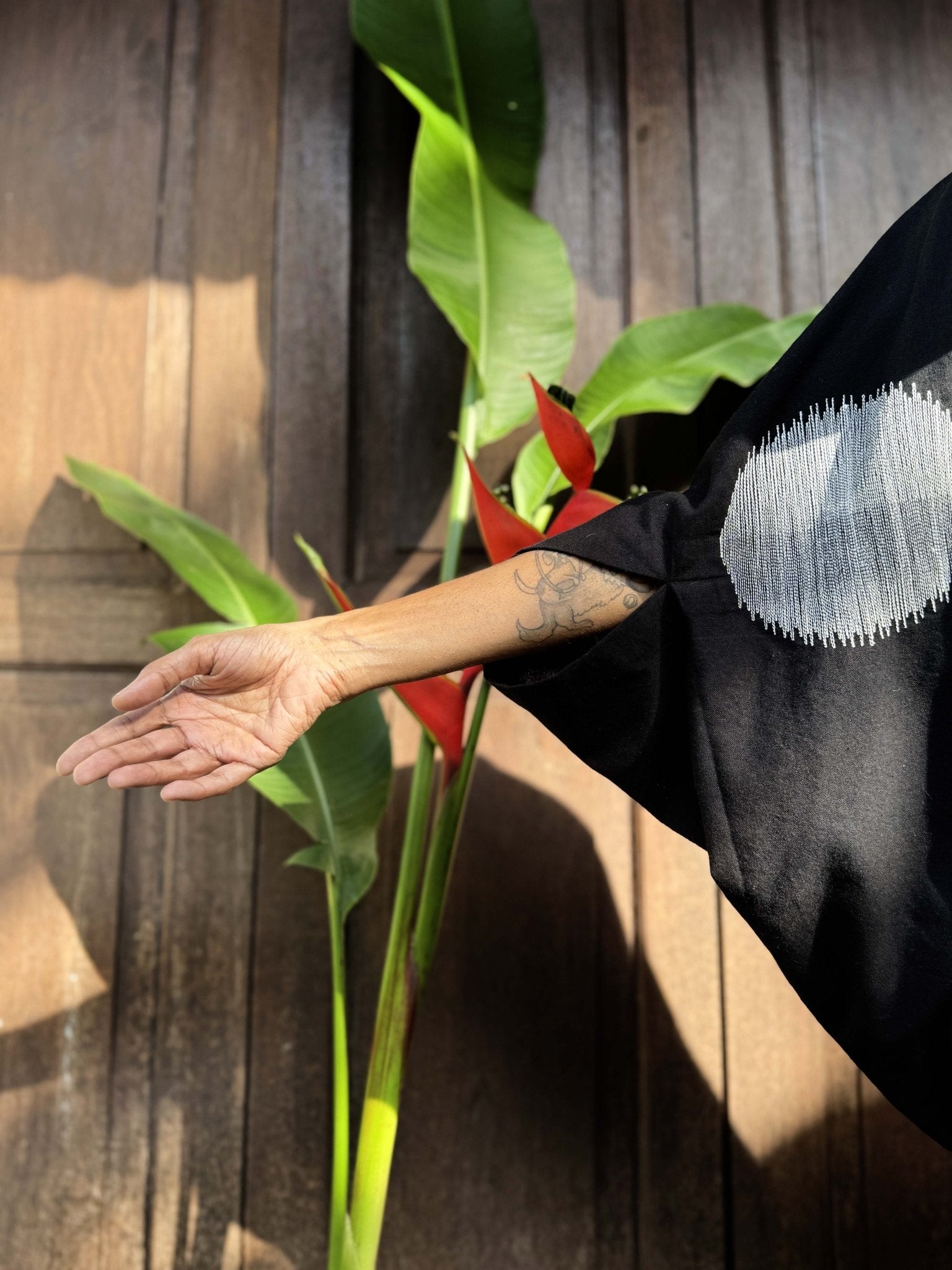 Origami Polka Black Top - CiceroniTopsChiu