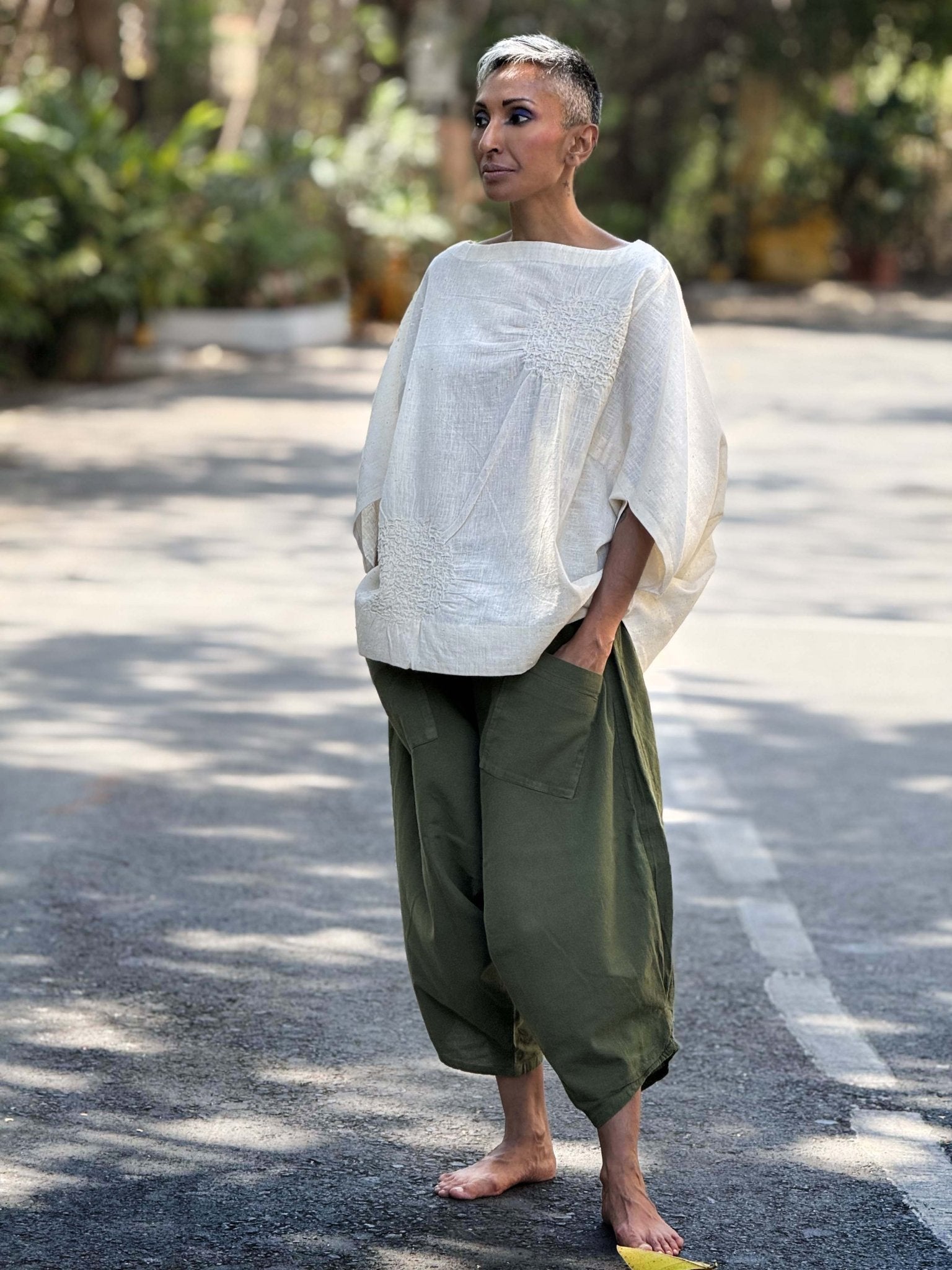 Origami Rouched Top - CiceroniTopsChiu