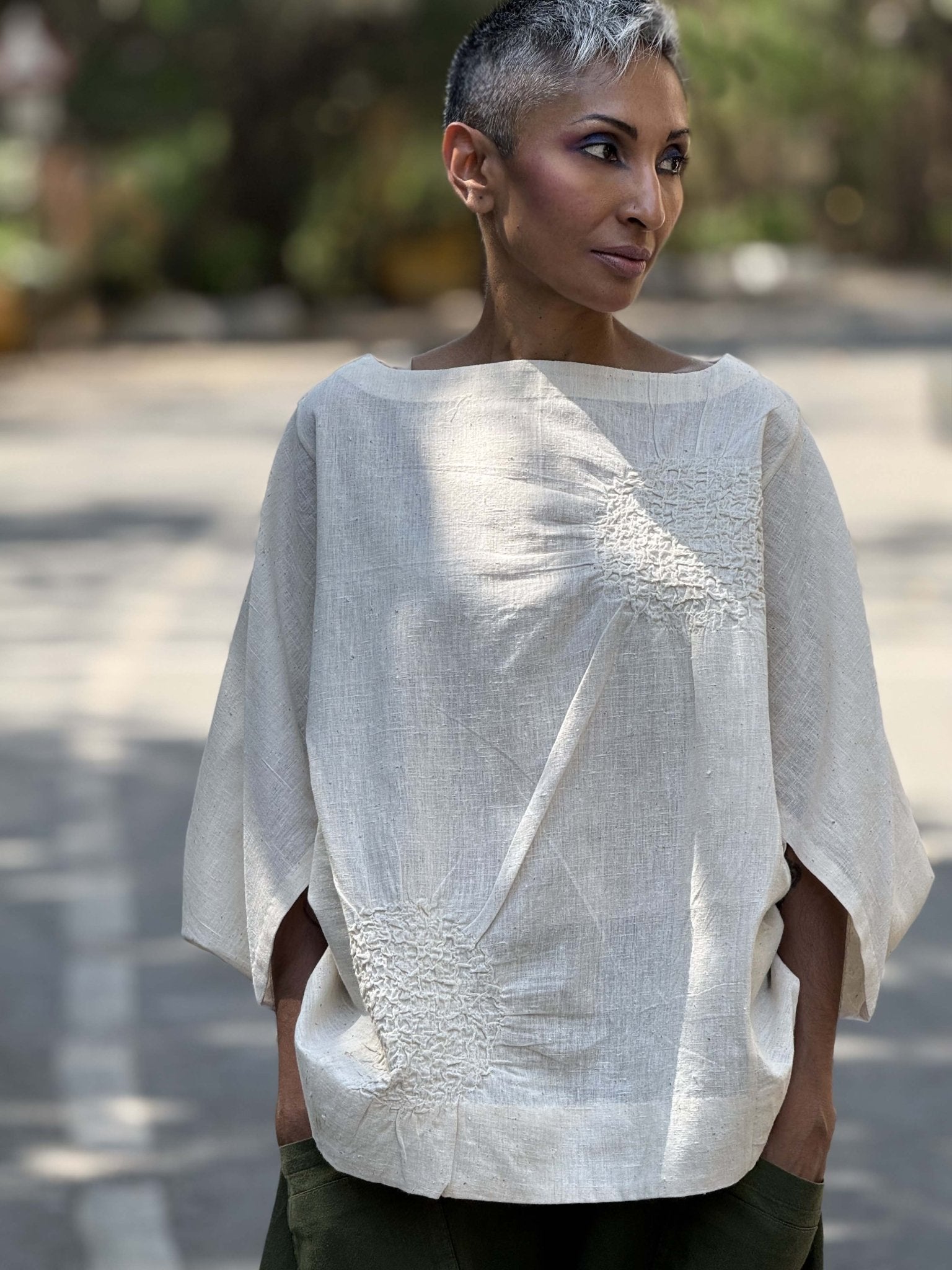 Origami Rouched Top - CiceroniTopsChiu