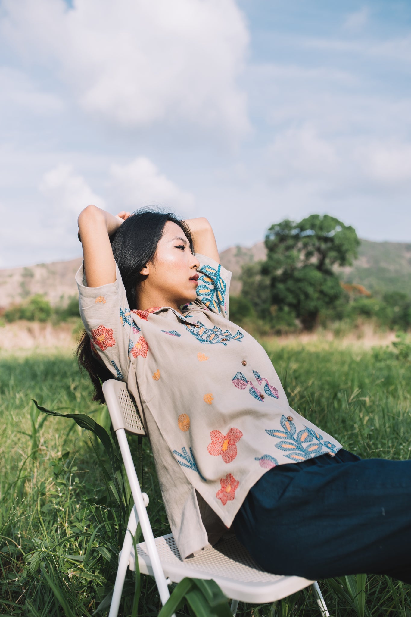 Oshibana Camp Collar Shirt - CiceroniShirtsIra