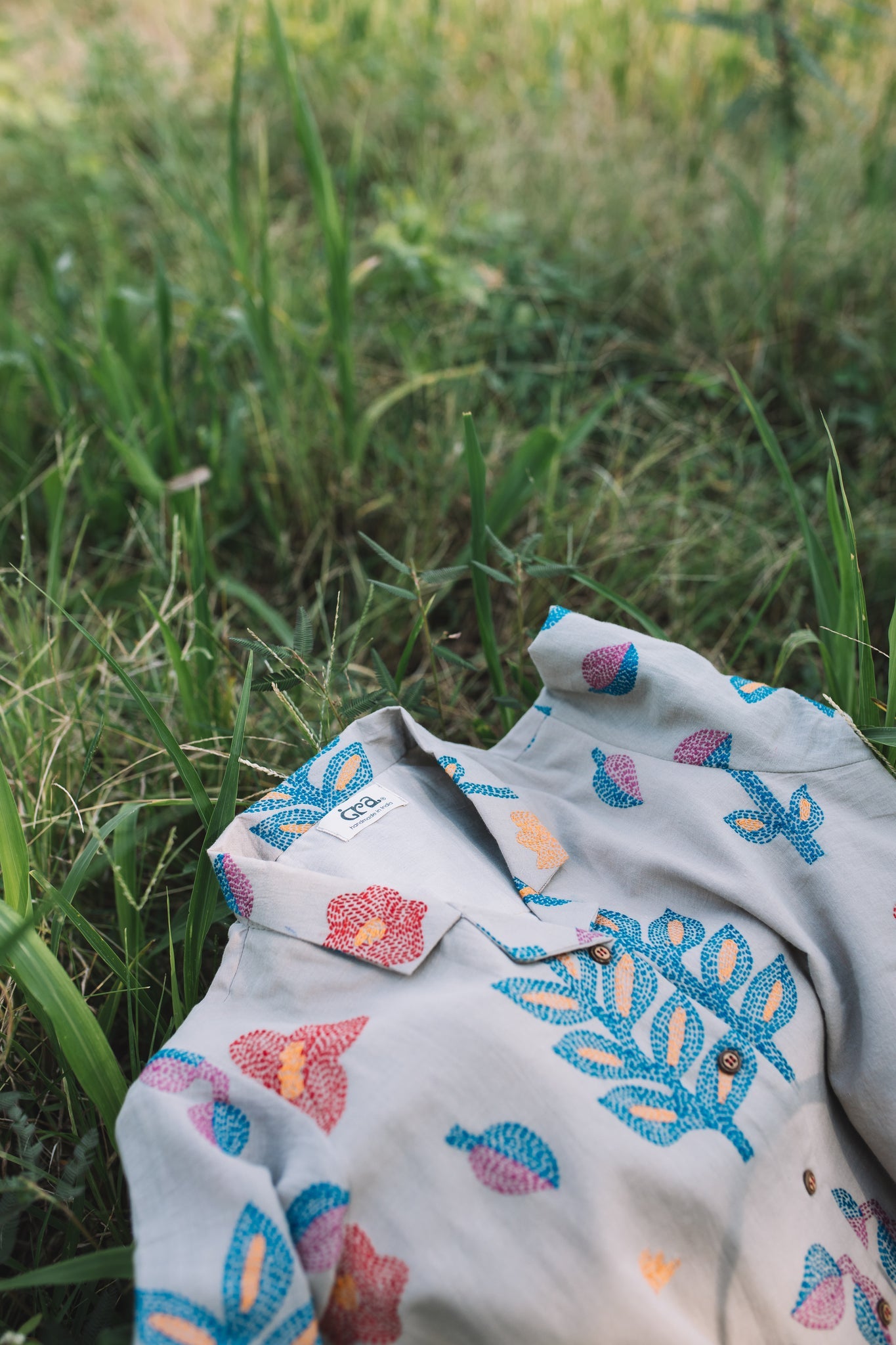 Oshibana Camp Collar Shirt - CiceroniShirtsIra