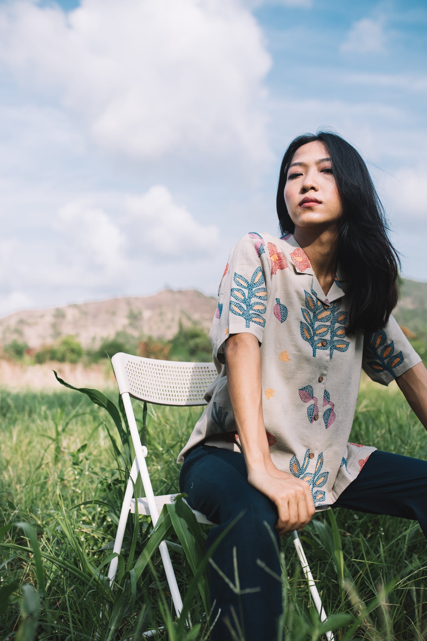 Oshibana Camp Collar Shirt - CiceroniShirtsIra