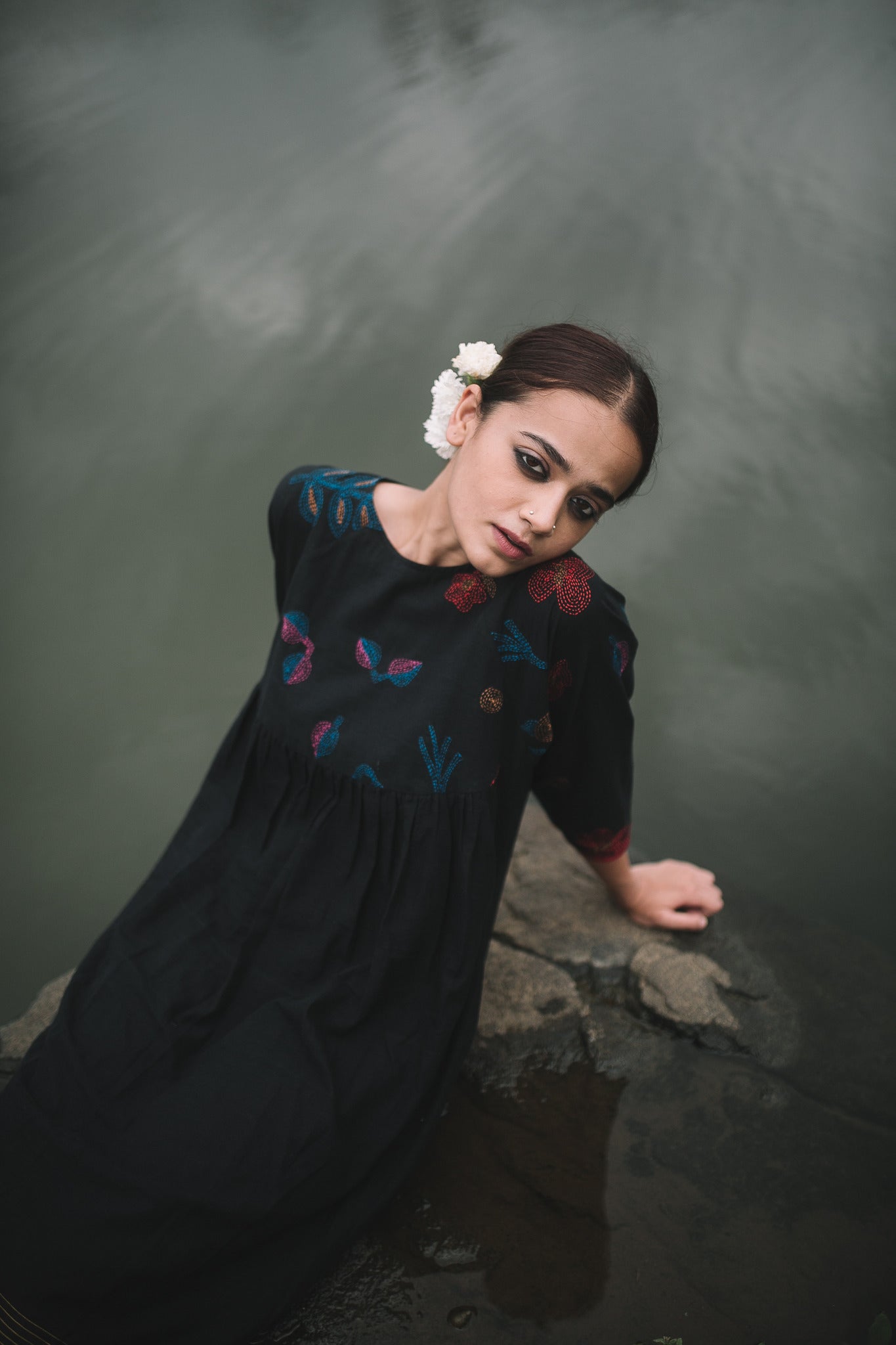 Oshibana Raglan Sleeve Dress - CiceroniDressesIra