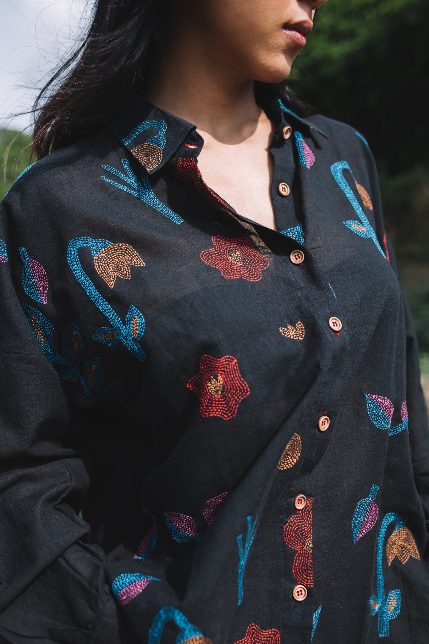 Oshibana Shirt - Black - CiceroniShirtsIra