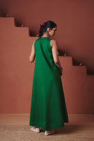 Paan Co - Linen Flared Dress - CiceroniDressesSaphed