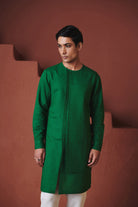 Paan Co - Linen Men's Side Panel Kurta - CiceroniKurtaSaphed